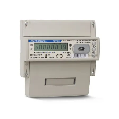 Счетчик электроэнергии 3ф многотарифный 5-60А CE301 R33 145-JAQZ Энергомера