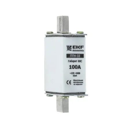 Вставка плавкая ППН-33 100/2А габарит 00С EKF PROxima