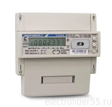 Счетчик электроэнергии 3ф многотарифный 5-10А CE303 R33 543-JАZ Энергомера