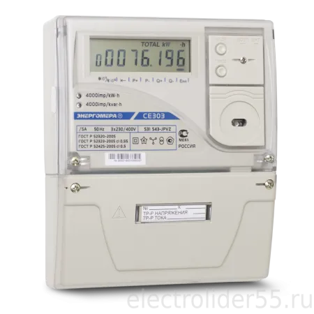 Счетчик электроэнергии 3ф многотарифный 5А CE303 S31 543-JGVZ Энергомера