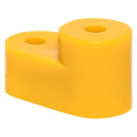 Изолятор угловой "Стойка" для нулевой шины цвет желтый EKF PROxima