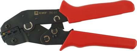 Пресс-клещи ПК-01 ручные (для опрессовки наконечников 0.25-2.5мм2 НКИ НВИ) Master EKF