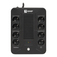 Источник Бесперебойного Питания Линейно-интерактивный E-Power Home 1000ВА 8-розеток 600Вт (4мин) EKF PROxima